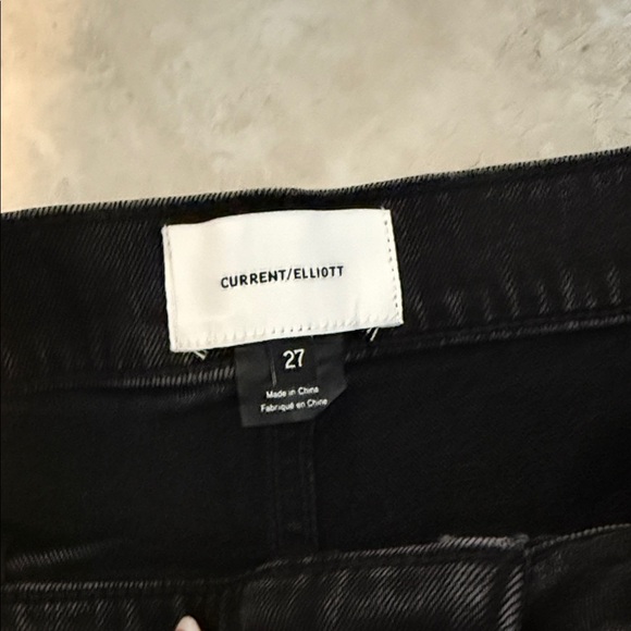 Current/Elliott Dark Gray Jean Shorts - Picture 4 of 4